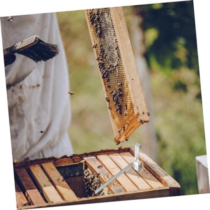 BESPORTBLE 1pair Stainless Steel Beekeeping Frames Holder Professional Nesting Spleen Shelf for Hive Frame Storage and Support Beekeeping Rack for Efficient Honey Harvesting