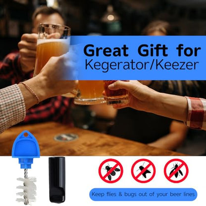 Beer Tap Plug Brush 18 Pack for Draft Beer Faucet Cap Plugs Cleaning Keg Tap Rubber Stopper Plug Cover Beer Keg Tap Plugs - style: 16pcs Faucet Plug+2pcs Tap Cover
