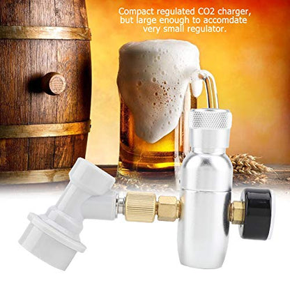 16g Regulator CO2 Charger Kit Gas Disconnect Stainless Steel Beer Kegerator Home Draft Beer Bottle Homebrew Accessories(0-60PSI)