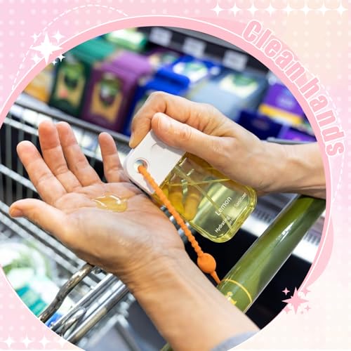 Frienda 12 Pcs Hydrating Hand Sanitizer Spray Scented Hand Sanitizer Mini Spray with Keychain Portable Travel Size 1.35fl. oz Lavender Mist Moisturizing Thank You Gifts for Coworker Staff Women Adults - style: Classic