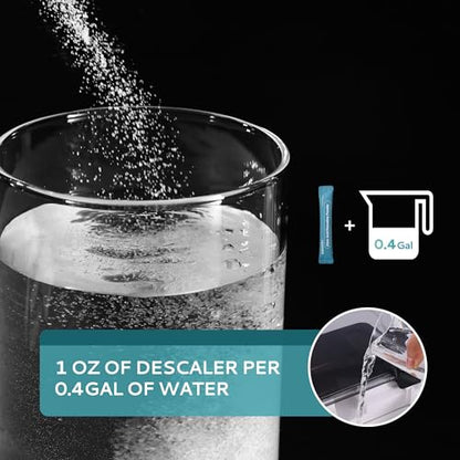 EUHOMY Ice Maker Cleaner & Descaler | 12 Use & Individually Packed for Each Use | Ice Machine Cleaner with Organic Citric Acid Descaling Powder Compatible with All Brands - size: 12 Ounce(pack of 1)