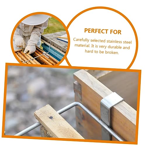 3pcs Beehive Frame Holder Beekeeping Tool Stainless Steel Rack Shelf Storage