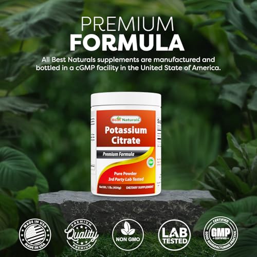Best Naturals Potassium Citrate Pure Powder 1 Pound