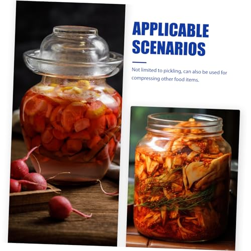 Fermentation Jar Press Tool Pickle Fixer for Wide Mouth Jars Small for Reliable Food Compression for Sauerkraut and Pickling
