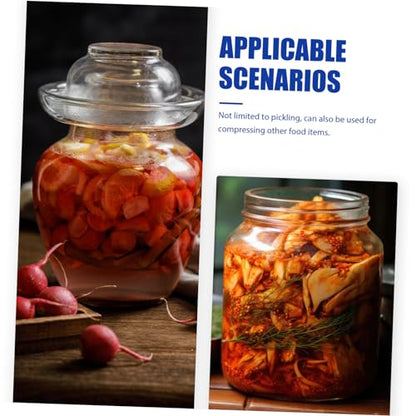 Fermentation Jar Press Tool Pickle Fixer for Wide Mouth Jars Small for Reliable Food Compression for Sauerkraut and Pickling