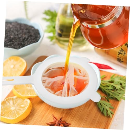 STOBAZA 2pcs Fine Mesh Strainers for Kitchen Food Juices and Honey Filtering, Handheld Plastic Sieve with Double-ear Handles, Kitchen Juicing Supplies for Tea, Coffee, and Soy Milk