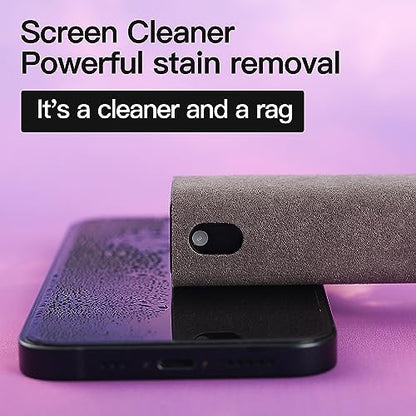 Car Screen Cleaner Spray and Wipe -2-in-1 iPhone Cleaner, iPad Screen Cleaner & Phone Screen Cleaner - Touchscreen Mist Cleaner for Laptop, Computer, MacBook and More - 3 Pack - color: 3 Pcs(Grey+Pink+Blue)