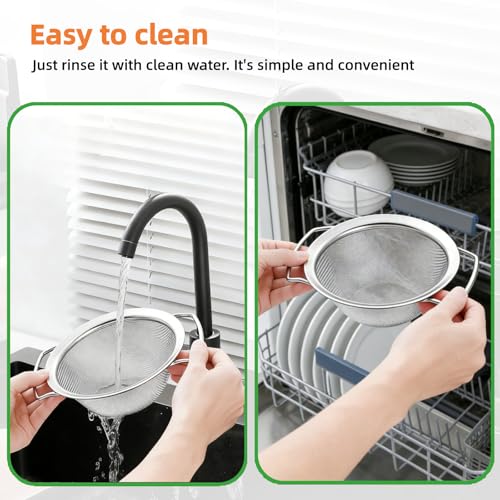 Juice Strainer for Nama J2,Juice Strainer After Juicing,Fine Mesh Filter Screen Compatible with Nama J2 Cold Press Juicer, Bilateral handles-304 Stainless Steel Easy Clean(for most containers)