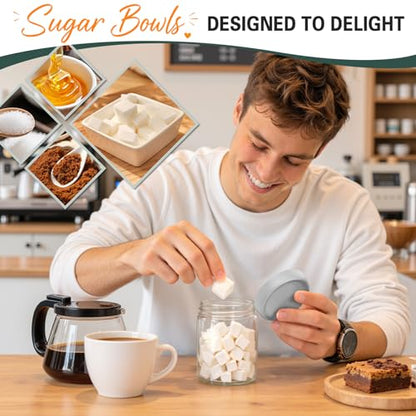 6 Pack Mason jars, 16 oz Overnight oats Containers with Lids, Parfait Cups with Lids for Yogurt, Oatmeal, Glass Jar with Lid for Storage, Food, Pudding, Sugar, Salad, Snack, Kitchen, Jam(Gray) - color: Grey