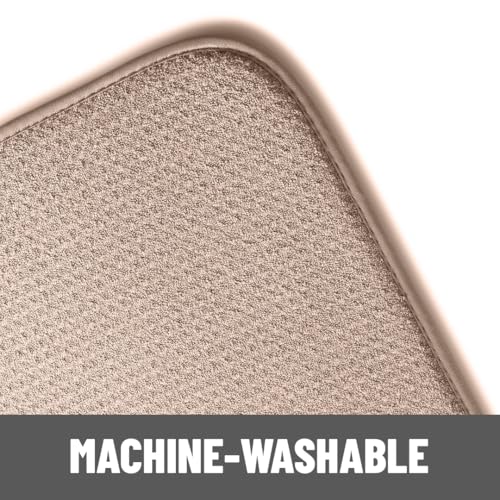 Bellemain XL Dish Mat 24" x 17" ( LARGEST MAT ) Microfiber Dish Drying Mat , Super absorbent ( Mocha ) - color: Mocha, size: 17" x 24"