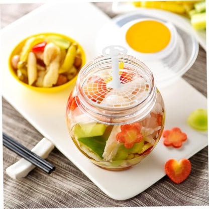 Fermenting Weights Press Plate 7.5 Inch Fermentating Weight for Pickled Foods, Mason Jar Fermentation Kit with Handle
