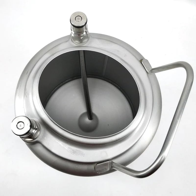 64 oz Ball Lock Mini Keg Growler 1/2 Gallon Keg Corny Keg Ball Lock Keg Soda keg 2L Small Keg Single Metal Handle 304 Stainless Steel Beer Mini Keg for Home Brew