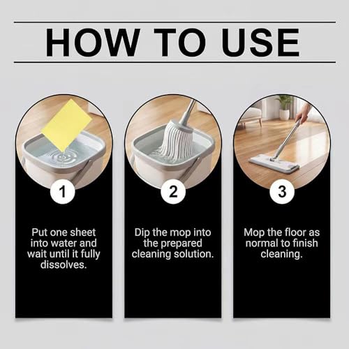 Multi-surface Floor Cleaning Tablets 100 Piece, 1 Tablet = 1.3 Gallons, Multi-Surface Pet Safe, For Hardwood Tile Laminate Vinyl