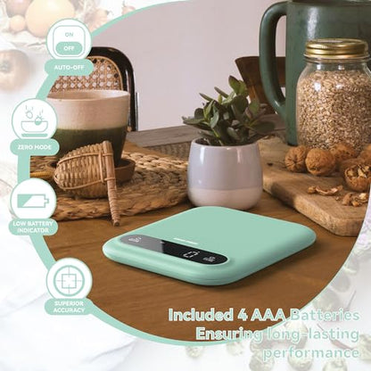 GRAM PRES Digital Food Scale 11lb/0.01oz | Kitchen Scales Digital Weight Grams and Oz for Weight Loss, Baking and Cooking,LED Display，with Tare Function