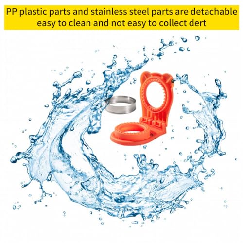 CHICHAUS Uncrustable Sandwich Maker,Sandwiches Pocket Circle Shape 3.7Inch Sandwich Cutter and Sealer,Sandwich Cutter for Kids Breakfast and lunchboxes (Orange) - color: Orange
