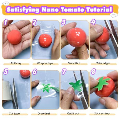 Nano Tape Squishy Kit DIY Vegetables - color: Nano Tape Vegetables
