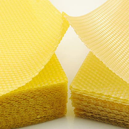 10pcs Beehive Foundation Sheets Beeswax Sheets for Beekeeping Tool Natural Beeswax Material