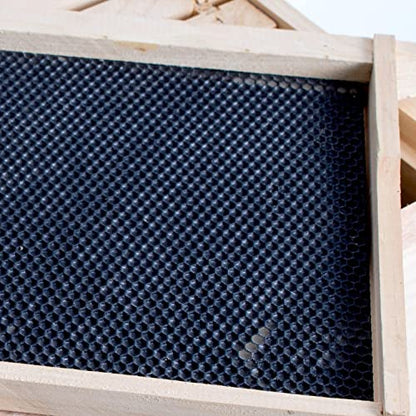 Stoney Acres Beekeeping Beehive Frame, Waxed Plastic Foundation, Deep Assembled, Honey Bee Hive, Amish Made