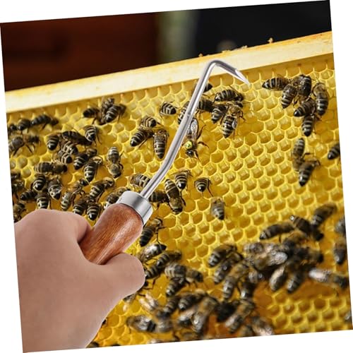 GANAZONO 2pcs Beehive Cleaning Hook Bee Tool for Beekeeping Beehive Cleaning Cleaner