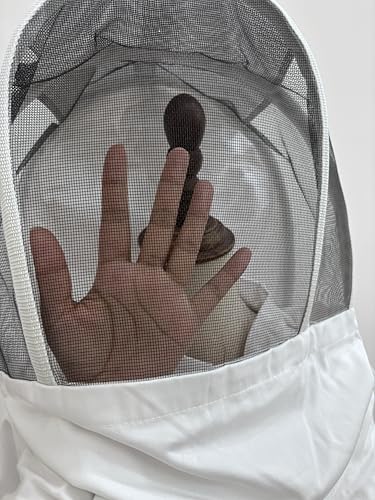 Beekeeper Suit,Bee Suits for Men Sting Proof,Bee Keeper Suit for Men,Bee Suit,Ventilated Bee Suit,Beekeeper Suit,Beekeeping Jacket. (White, 6X-Large) - size: 6X-Large