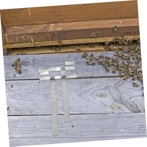 BESPORTBLE 1pair Stainless Steel Beekeeping Frames Holder Professional Nesting Spleen Shelf for Hive Frame Storage and Support Beekeeping Rack for Efficient Honey Harvesting