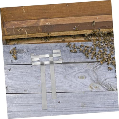BESPORTBLE 1pair Stainless Steel Beekeeping Frames Holder Professional Nesting Spleen Shelf for Hive Frame Storage and Support Beekeeping Rack for Efficient Honey Harvesting