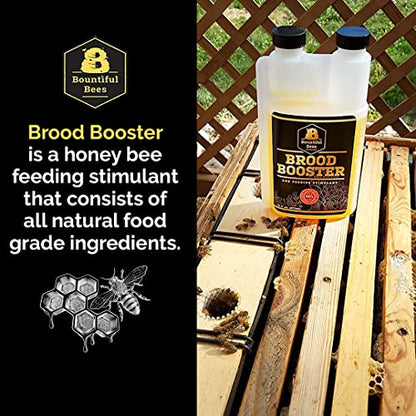Brood Booster & Feeding Stimulant – 4 Gallon – Natural Honey Bee Supplement – Boosts Colony Growth – Prevents Syrup Fermentation – Aids Comb Building – Great for Nucs & Swarms - size: 4 Gallon