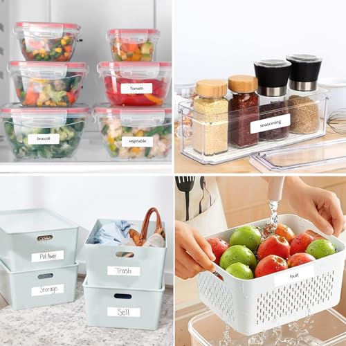 Joyberg 1120 PCS Removable Freezer Labels for Organizing, 1”x3” Frozen Food Labels Stickers, Tear-Resistant No Residue Blank Sticker Labels to Write On, Removable Labels for Food Containers - size: 1120 labels / 70 Sheets(1" x 3")