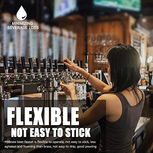 MRbrew Upgraded Draft Keg Tap, All Commercial 304 Stainless Steel, Well-Pouring, Fits American Beer Shanks and Towers