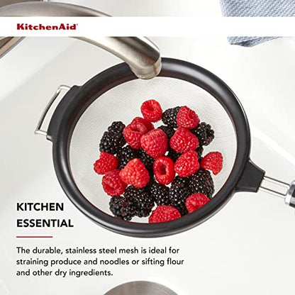 KitchenAid KE161OHOBA Classic Strainer, 7-inch - color: Black, size: 7-Inch
