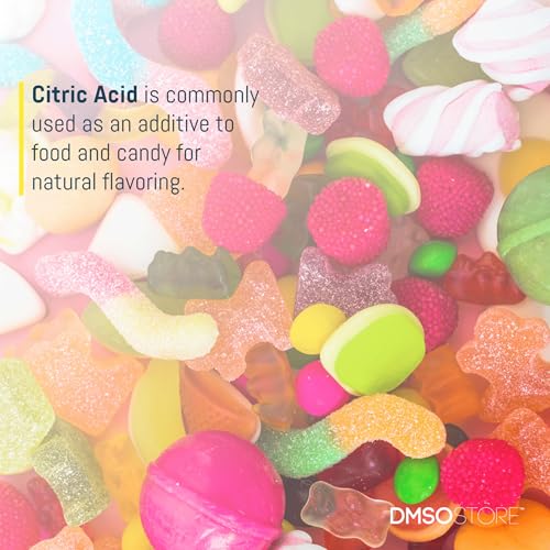DMSOSTORE Pure Citric Acid 10 lbs USP Food Grade Fine Grain Powder | Anhydrous, Kosher, Non-GMO, All-Natural, Multi-Purpose