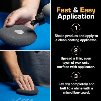 Ethos Ceramic Wax - Aerospace Coating Protection | Ceramic Polish and Top Ceramic Coat | Ceramic Car Coating | Slick, Hydrophobic Finish - color: Ceramic Wax 8oz