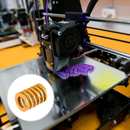 uxcell 3D Printer Die Spring, 20mm OD 25mm Long 2pcs Spiral Stamping Light Load Compression Mould Die Springs for 3D Printer Electric Part, Yellow