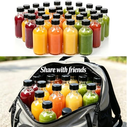 36 Pack 4oz Clear Glass Bottles with Lids, 120ml Boston Shot Bottles for Personal Care & Beauty Travel, Industrial Lab, Sample, Essential Oils, Potion, Juice, Whiskey, Spice - color: Clear, size: 4oz-36P