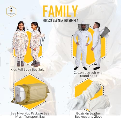 Ventilated Beekeeping Jacket with Round Veil, Heavy-Duty YKK Brass Zippers, Lightweight Breathable Airmesh Fabric, Comfortable Protective Bee Safety Gear (XL) - size: X-LARGE