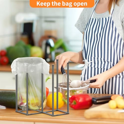 KORRTFID Foldable Bottle Drying Rack, Baby Bottle Drying Rack, Collapsible Cup Draining Holder, Retractable Reusable Storage Bag Dryer with Non-Slip Bottom - Stainless Steels (Starlight Gray) - color: Starlight Gray