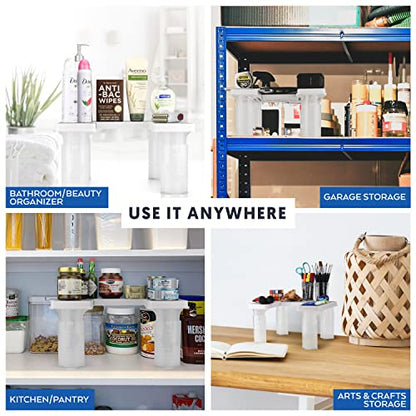 Savvy Shelf Adjustable Pantry & Can Storage Organizer - Kitchen Cabinet - Pantry Organization & Storage Can Organizer for Cupboard