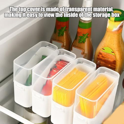 Cheese Storage Clear Airtight Organizer Holder | Refrigerator Sliced Cheese Organizer Box for Kitchen Home Dormitory Hotel Restaurant Apartment Businesses Rental
