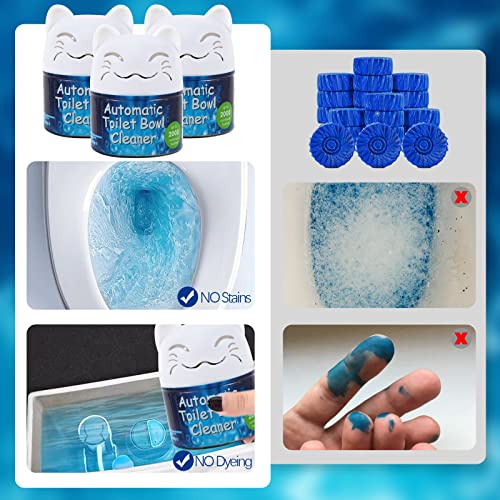 Simple Life Toilet Bowl Cleaner | Automatic Long-Lasting Toilet Bowl Cleaner Tablets | Easy-To-Use, Septic Safe Toilet Cleaner in Bottle | Powerfully Cleans and Prevent Stain Build Up | 3 Count - size: 3 Count (Pack of 1)