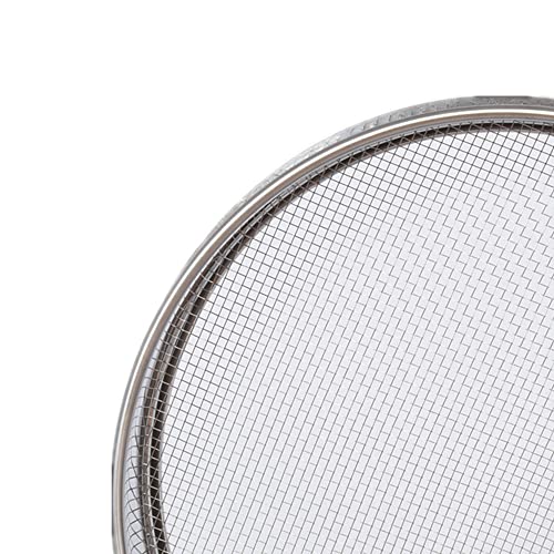 Garden Soil Sifter -10" Sifting Pan-Sieve for Sand Rocks Dirt Compost (1/16”Mesh Screen) - size: 1/16”Mesh screen