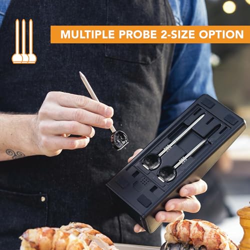 ChefsTemp ProTemp Plus Next-Gen Wireless Meat Thermometer Digital Unlimited Range Bluetooth & WiFi Enabled Smart Cooking Grilling Smoker BBQ Oven Kitchen Rotisserie (Stand + 1 Probe)