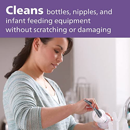 Philips AVENT Baby Bottle and Nipple Brush,Grey,SCF145/18,(Pack of 12) - size: 1 Count (Pack of 12)