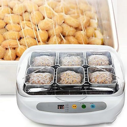 Automatic Fermentation Machine for Natto, Yogurt, and Wine - 3.5L Stainless Steel Cup, Home and Commercial Use, Constant Temperature