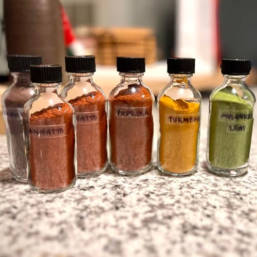 6Pack 2oz Glass Shot Bottles with Caps and Funnels, Boston Round Glass Bottles, Leakage-Proof Ginger Shots Bottles, Wellness Shot Glass Bottles, Suitable for DIY Essential Oils, Juice, Whiskey - color: clear, size: 6