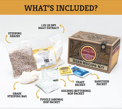 Craft A Brew Recipe Kit - White House Honey Ale Refill - 1 Gallon - Ingredients for Home Brewing Beer - color: White House Honey Ale