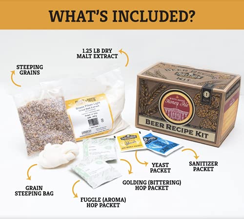 Craft A Brew Recipe Kit - White House Honey Ale Refill - 1 Gallon - Ingredients for Home Brewing Beer - color: White House Honey Ale