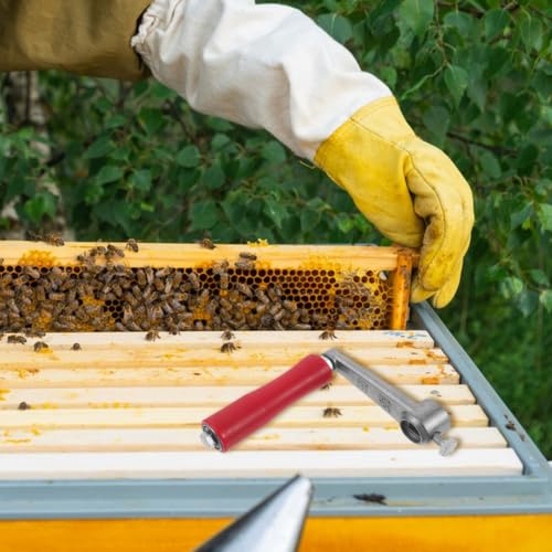 BESPORTBLE Beekeeping Honey Extractor Handle Dual Bearing Stainless Steel Crank Arm for Manual Extractor Non-Slip Grip Hole Beehive Accessory