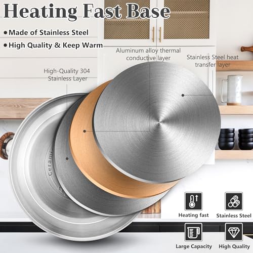 Harriet Tea Kettle Whistling Stovetop Tea Pot, 3.1QT Food Grade Stainless Steel Kettle for Boiling Water Coffee or Milk(Black) - color: Black
