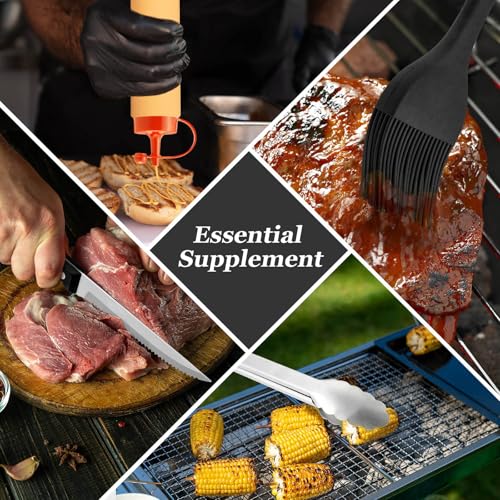 35PCS Griddle Accessories Kit, Leonyo Flat Top Grill Accessories, Grill Tools with Griddle Spatulas, Smash Burger Press, Basting Cover, Scraper for Outdoor BBQ Teppanyaki Hibachi Cooking - style: Round Bacon Press