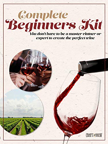 Craft A Brew Home Chardonnay Making Kit – Easy Beginners with Ingredients and Supplies – Ultimate Wine Brewing - color: Chardonnay